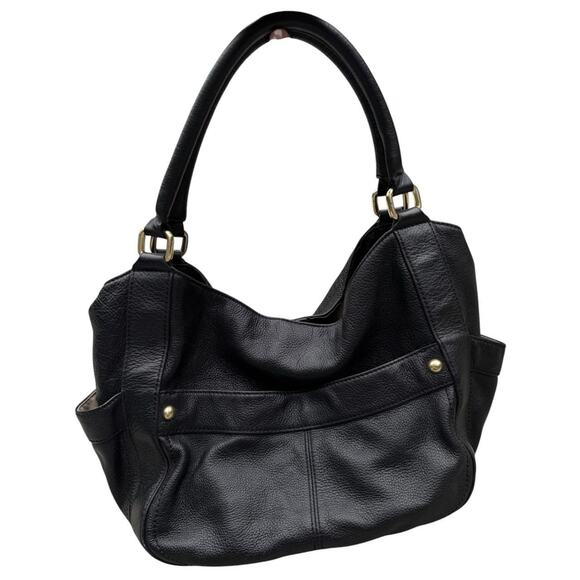 J.Crew Handbags - J. Crew Genuine Leather Shoulder Bag Hobo Gold Hardware Slouchy Quiet Luxury